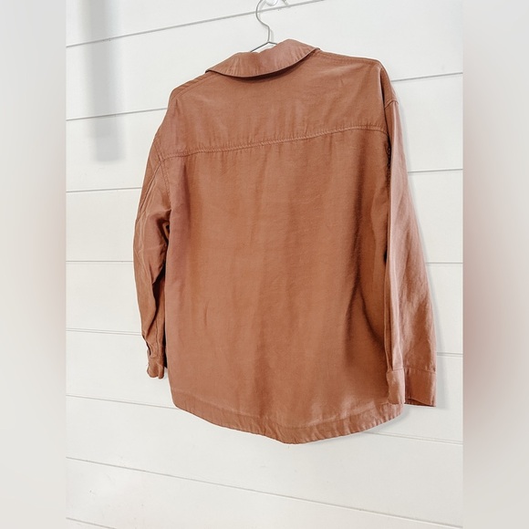Dynamite Button Down Shacket - Light Rust - Size: Large - Picture 9 of 9